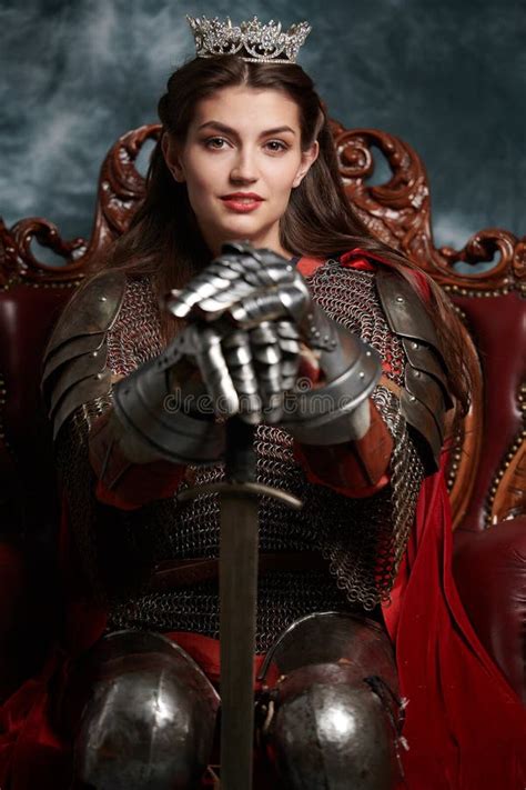 Warrior Princess With Sword Stock Image Image Of Metallic Iron