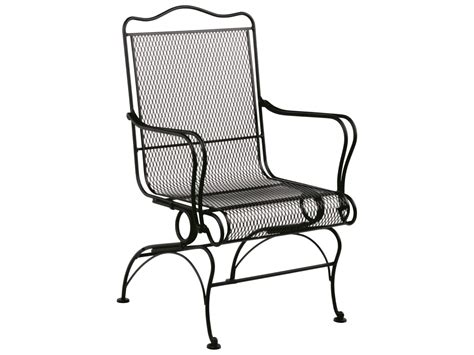 La couleur la plus populaire ? Woodard Tucson Wrought Iron High Back Coil Spring Chair ...