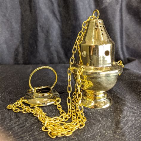 Miniature Brass Incense Burner Censer Thurible