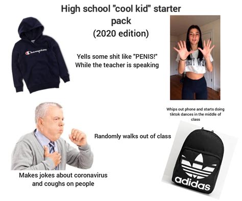 High School Cool Kid Starter Pack 2020 Edition Rstarterpacks