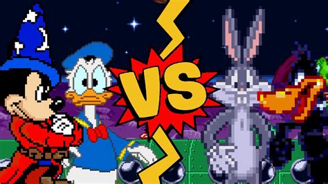 Mugen Battles Wizard Mickey Mousedonald Duck Vs Bugs Bunnydaffy
