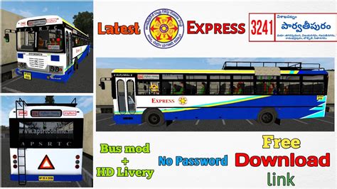 Apsrtc Express Bus Hd Livery And Mod For Bussid Free Download Link Dora
