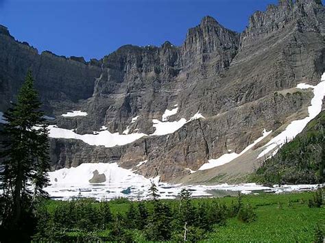 Iceberg Lake Hiking Trail Many Glacier Glacier National Park Mt