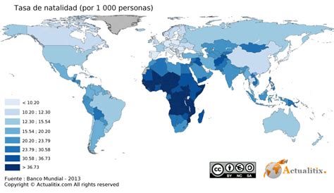 Mapas Sobre La Tasa De Natalidad Y Mortalidad A Escala Mundial Para 2º