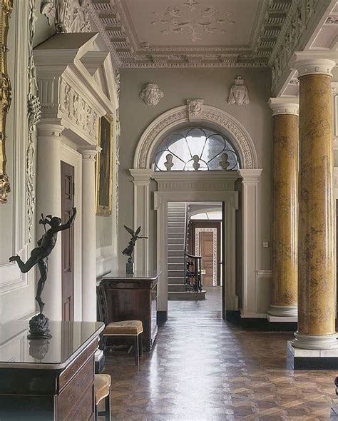 The Ornate Entrance Hall In Castle Ward Northern Ireland Looking