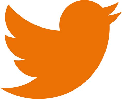 Twitter Logo Png Orange
