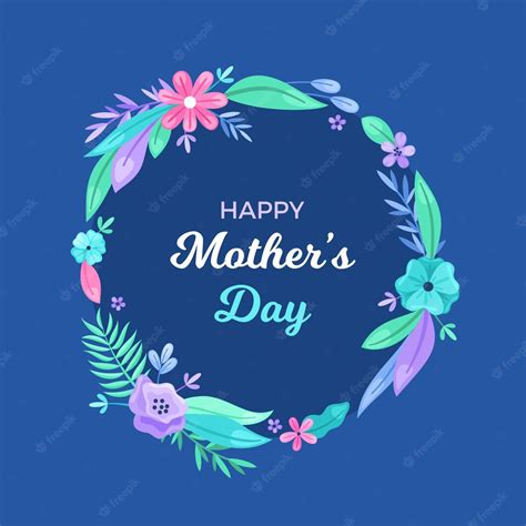 Premium Vector Floral Mothers Day Illustration