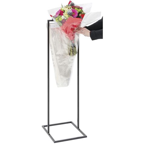 Flower Bouquet Stand Rack Holder Display For Cellophane Sleeve Plastic