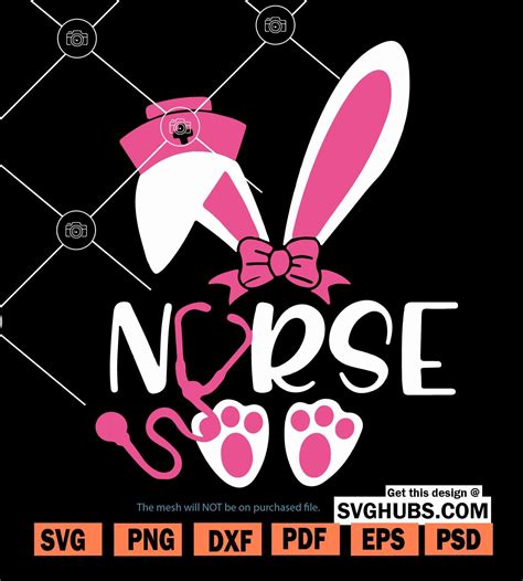 Nurse Bunny Easter SVG, Nurse bunny SVG, Easter Nurse SVG