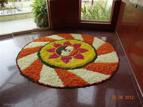 Monster party decor ideas wall design ideas putty texture to decorate room. 60 Most Beautiful Pookalam Designs for Onam Festival - part 3