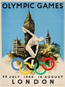 Walter Herz - Original Vintage 1948 London Olympic Games Poster ...