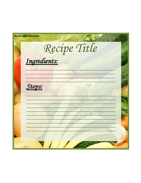 42 Perfect Cookbook Templates Recipe Book And Recipe Cards
