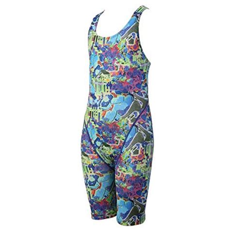 Maru Girls Swimwear Graffiti Sky Pacer Leg Suit Aqua Swim Supplies