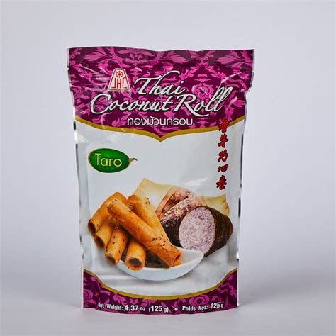 Jhc Thai Coconut Roll Taro 125g24 Wah Lien