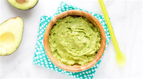 Cut meat out and mash with a forkmix avocado, wheat germ/cheerios and spice then blend.fold in plain whole milk yogurt until a texture good for your baby is achieved. Avocado Baby Food Recipes