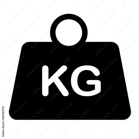 Weight Icon On White Background Flat Style Weight Symbol Weight