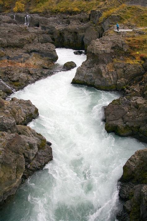 Hvita River Husafell Iceland Stock Photo Image Of Terrain