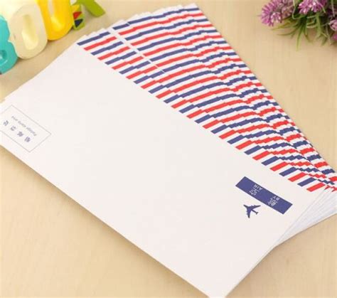 China White Kraft Paper Airmail Letter Post Envelope China Western