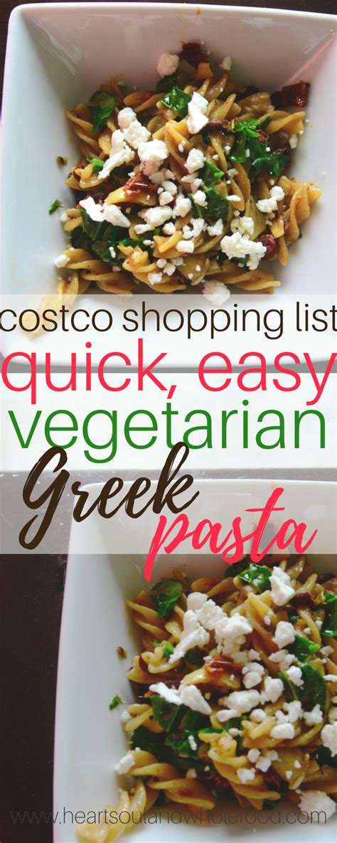 Please enter an email address. Costco Shopping List: Vegetarian Greek Pasta Recipe | Costco shopping list, Costco shopping ...