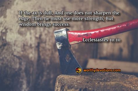Sharpen Your Ax Worthy Christian Devotions Daily Devotional