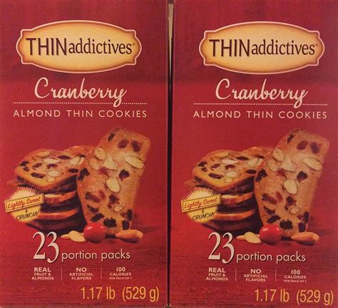 Thin Addictives Cranberry Almond Thins Nutrition