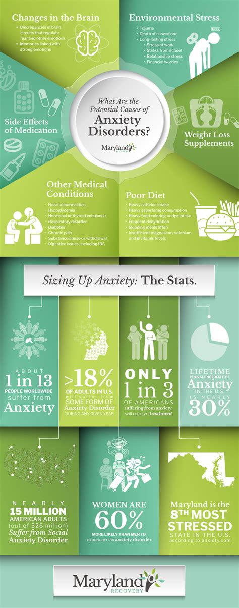 Causes of Anxiety Infographic | Maryland Anxiety Stats