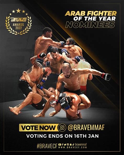 Brave Cf Announces Final Nominees For Brave Cf Arab Awards Brave Combat Federation