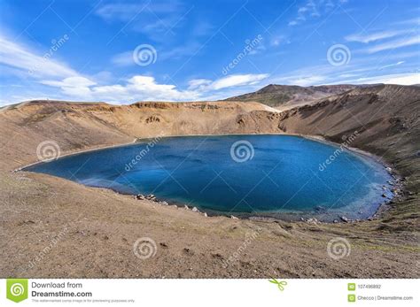 Viti Crater At Krafla Caldera Iceland Stock Photo Image Of Color