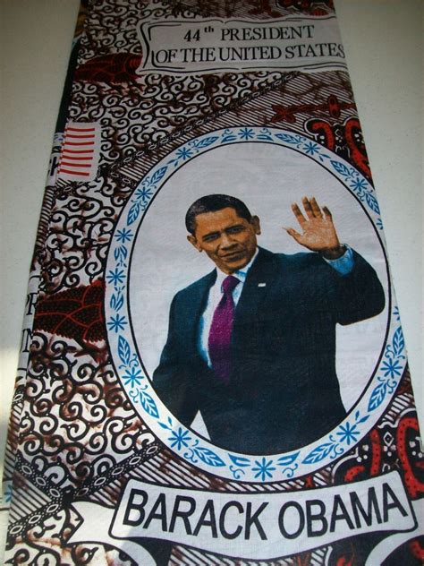 33x44 Remnant Fabric President Obama African