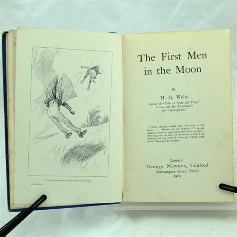 The First Men In The Moon By H G Wells Rare And Antique Books