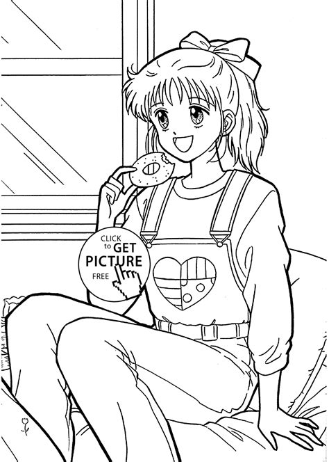 Miki From Marmalade Boy Coloring Pages For Kids Printable