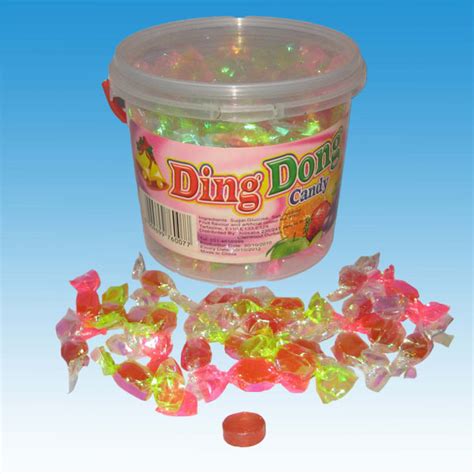 China Ding Dong Hard Candy China Hard Candy Fruit Filled Hard Candy