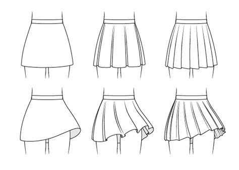 How To Draw Anime Skirts Step By Step Animeoutline