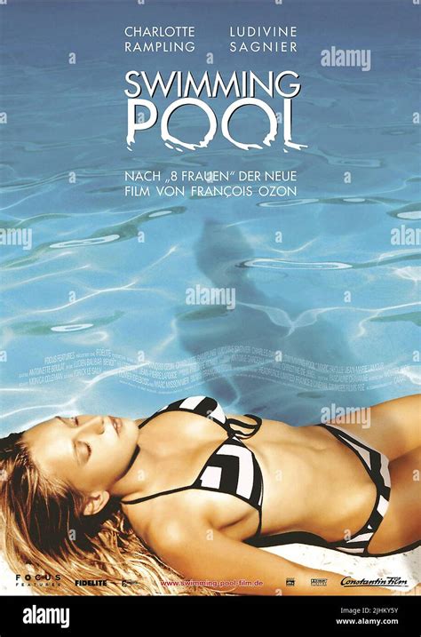 Ludivine Sagnier Poster Swimming Pool Stock Photo Alamy
