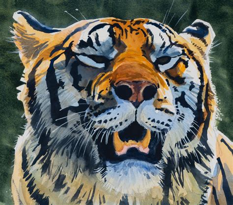 Tiger Ii Watercolor 2021 The Art Of Aaron Blaise