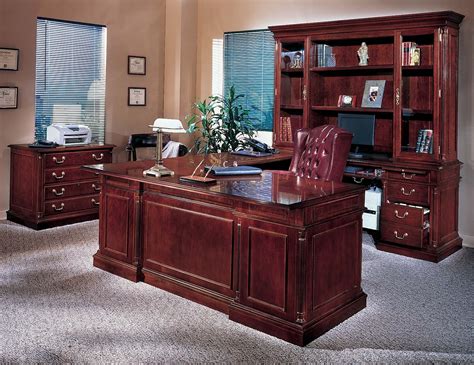 Cherry Wood Home Office Desk Home Office Furniture Sets Traditional