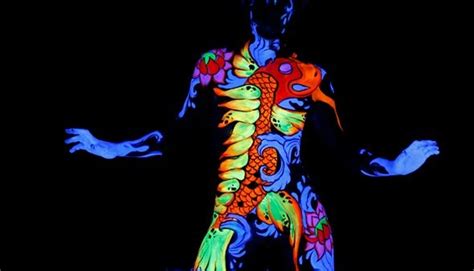 The Magic Of A Black Light Body Painted Portrait