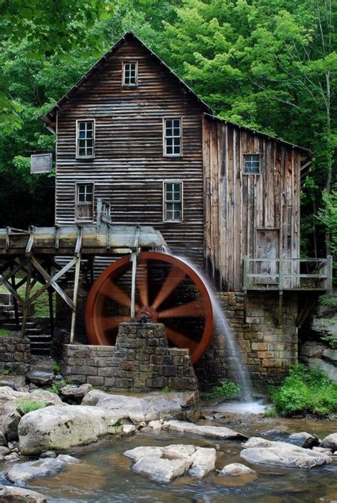 Glade Creek Grist Mill Wv Windmill Water Water Wheel Glade Creek