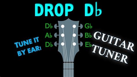Drop Db Guitar Tuning Tuner Youtube