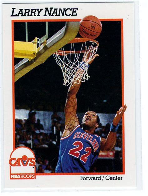 Shop comc's extensive selection of basketball cards. Basketball Trading Cards 1991 NBA Hoops Larry Nance | Cards, Basketball cards, Basketball