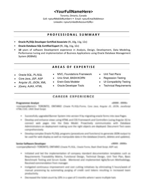 Solution Canadian Resume Format 1 Studypool