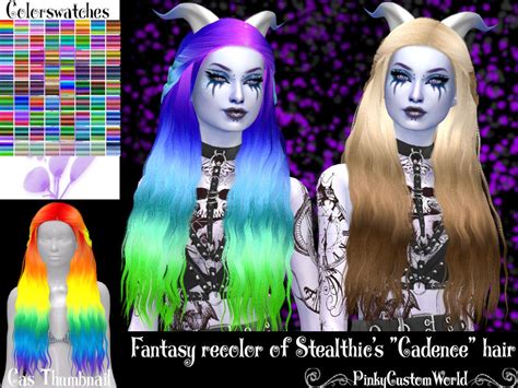 Fantasy Recolor Of Stealthics Cadence Hair The Sims 4 Catalog