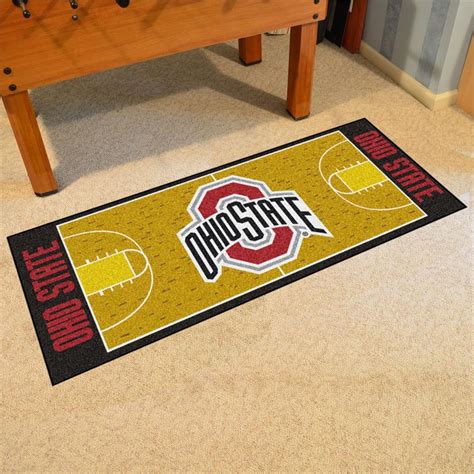 Runner is the ideal finishing touch to your home. Ohio State Buckeyes Basketball Court Runner Mat