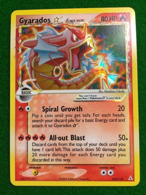 Maybe you would like to learn more about one of these? Gold Star Gyarados 102/110 EX Holon Phantoms Holo Pokemon Card | Rare pokemon cards, Pokemon ...