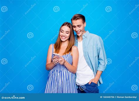 Portrait Of His He Her She Two Nice Attractive Lovely Charming Cheerful