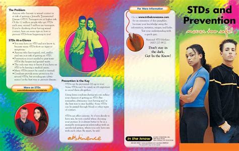 Stds Prevention Pamphlet Prevention And Treatment Resources