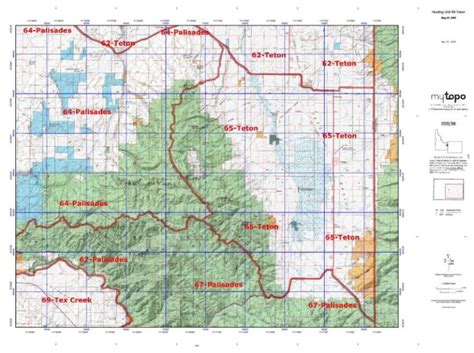Idaho Hunting Unit 65 Teton Topo Maps Huntersdomain
