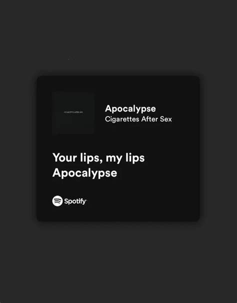 A Black Card With The Words Your Lips My Lips Apocatypse
