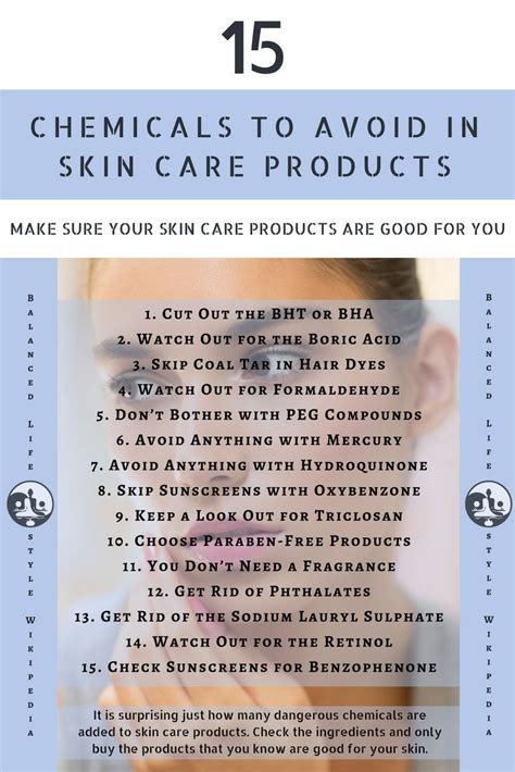 15 Chemicals To Avoid In Skin Care Products Skin Facts Skin Care