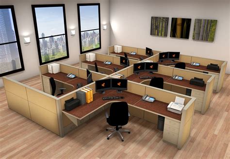 Design Elements Cubicles Workstations Office Layout P